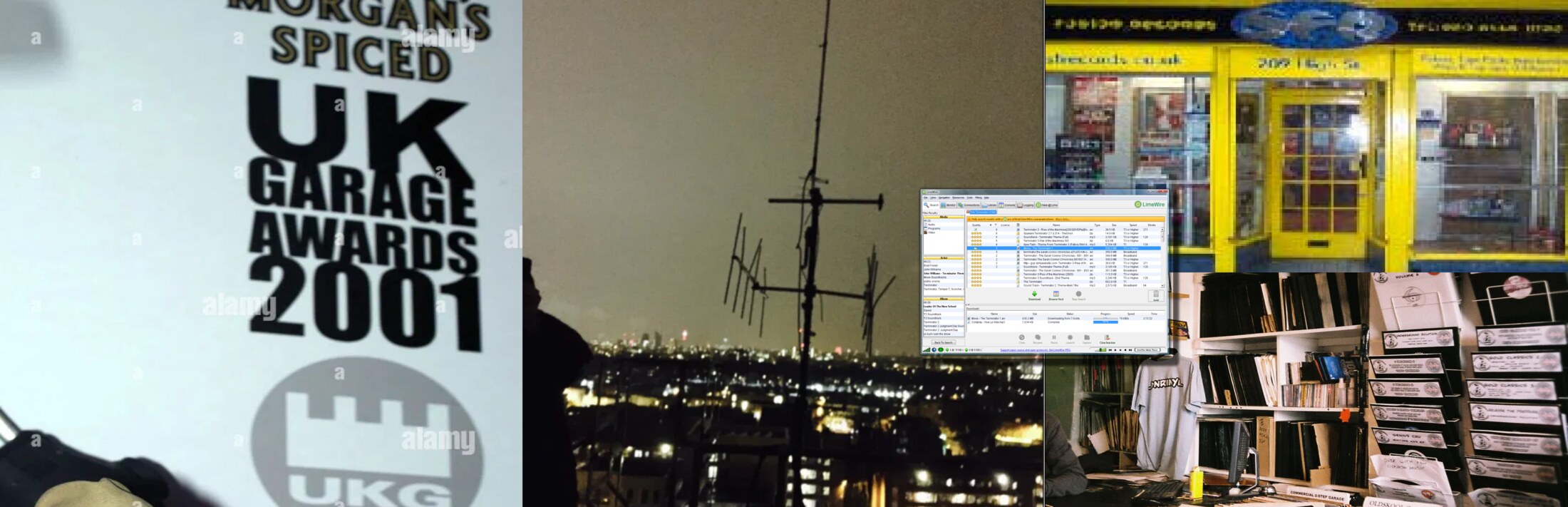 UK Garage Awards 2001, pirate radio aerials over London, ripping tracks on LimeWire, a west London record shop and vinyl crates
